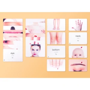 การ์ดกล่องแดง -- แฟลชการ์ดสำหรับเด็ก แฟลชการ์ด บัตรคำ Flashcards