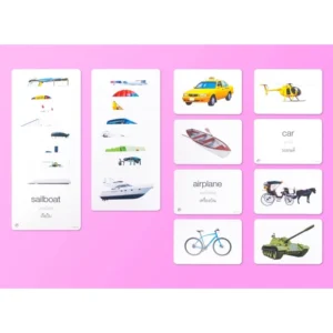 การ์ดกล่องแดง -- แฟลชการ์ดสำหรับเด็ก แฟลชการ์ด บัตรคำ Flashcards